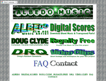 Tablet Screenshot of albedomusic.com